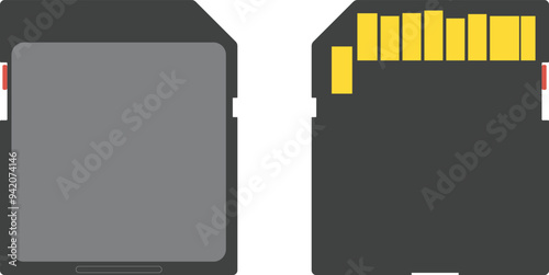 sdhc memory card vector illustration