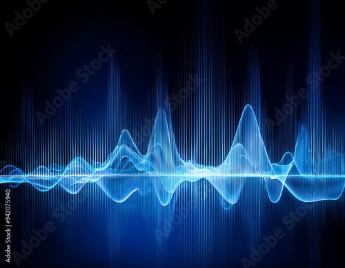 digital sound waves futuristic sound wave pattern