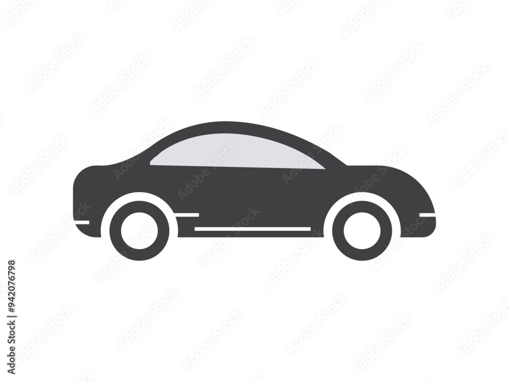Print Unique car icon, Automobile vector Print Unique car icon, Automobile vector