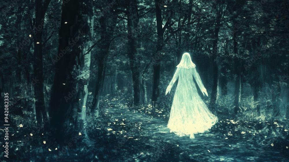 Ghost in Enchanted Forest Ghost in Enchanted Forest