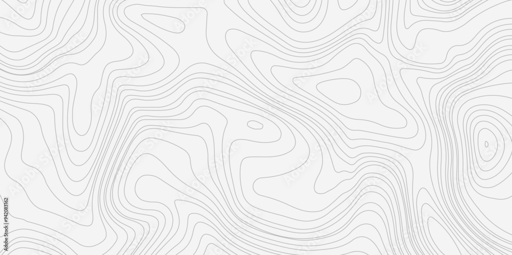 Topographic map. Geographic mountain relief. Abstract lines background. Contour maps. Vector illustration, Modern design with White background with topographic wavy pattern Topographic map. Geographic mountain relief. Abstract lines background. Contour maps. Vector illustration, Modern design with White background with topographic wavy pattern