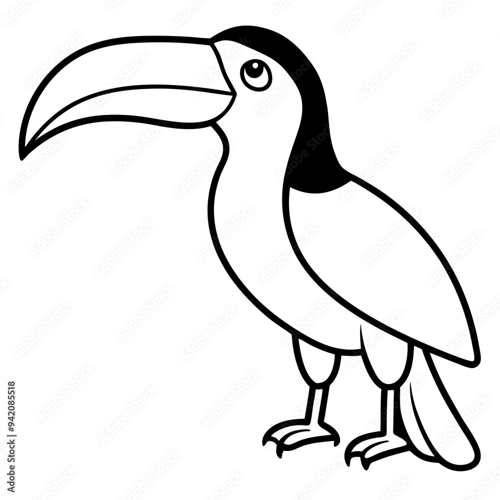 Obraz premium illustration of a cartoon bird