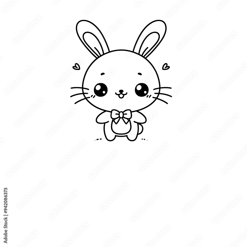 Creative and Whimsical Rabbit Line Drawing Doodle Art with Fine Detail and Minimalistic Style, Great for Home Decor, Graphic Design, and Art Prints Creative and Whimsical Rabbit Line Drawing Doodle Art with Fine Detail and Minimalistic Style, Great for Home Decor, Graphic Design, and Art Prints