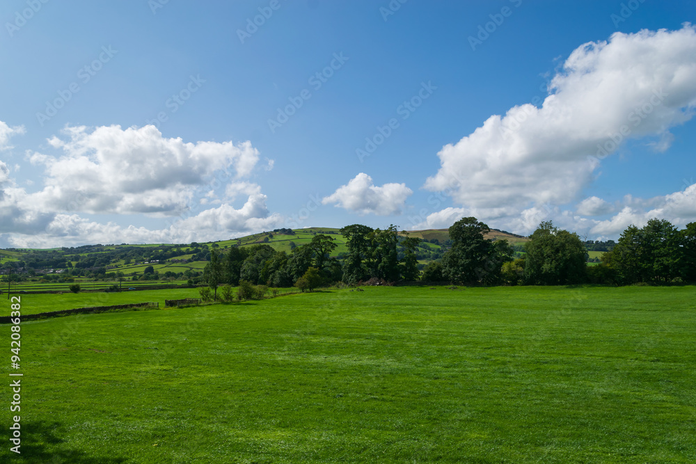 field and blue sky field and blue sky