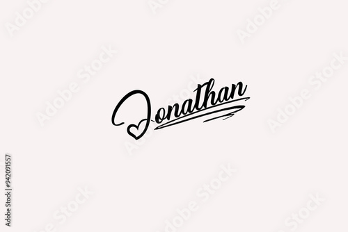 Jonathan Name signature with beautiful and stylish font