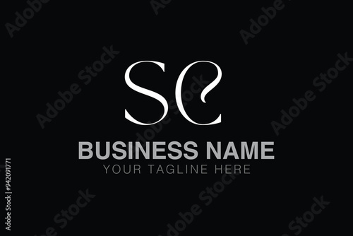 SC S sc initial logo | initial based abstract modern minimal creative logo, vector template image. luxury logotype logo, real estate homie logo. typography logo. initials logo