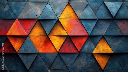 Abstract Triangle Pattern