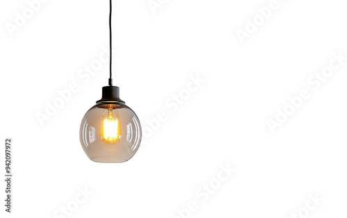 Ceiling hanging lamp isolated on white or transparent background