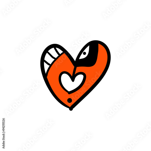 Heart, love, romance or valentine's day red heart. Heart vector icons.