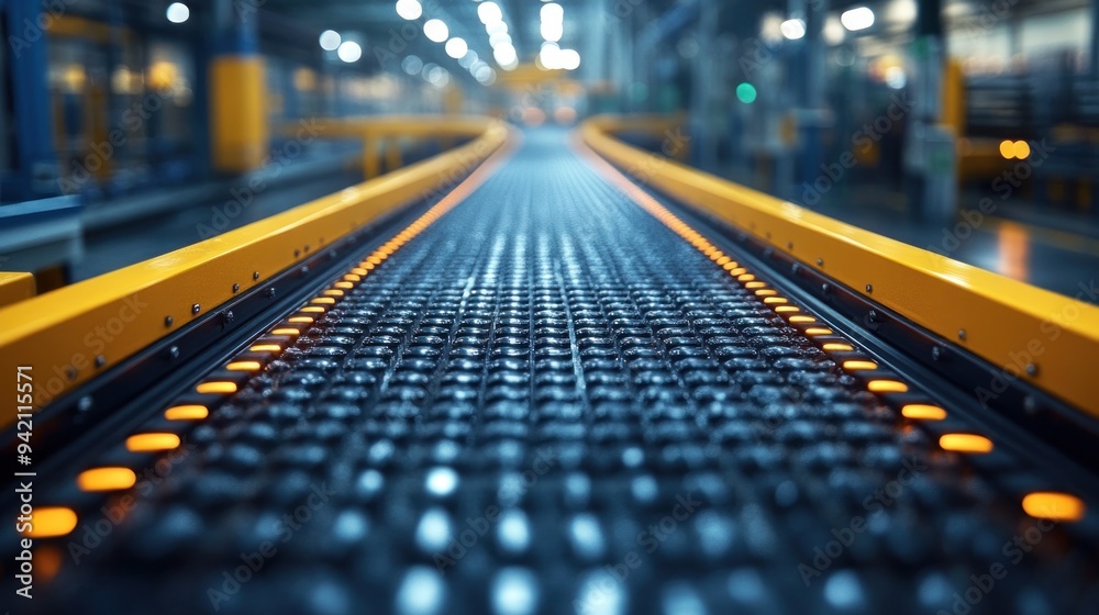 Conveyor Belt in a Factory Conveyor Belt in a Factory