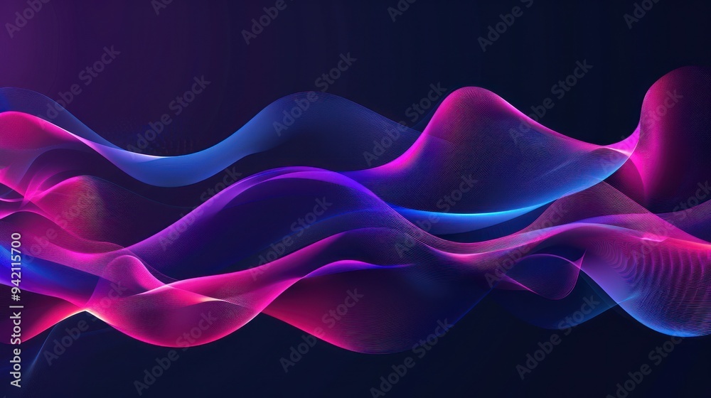 Abstract Neon Wave Background Abstract Neon Wave Background