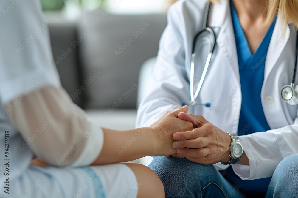 Compassionate Care: A Doctor's Supportive Touch During a Patient Consultation Compassionate Care: A Doctor's Supportive Touch During a Patient Consultation