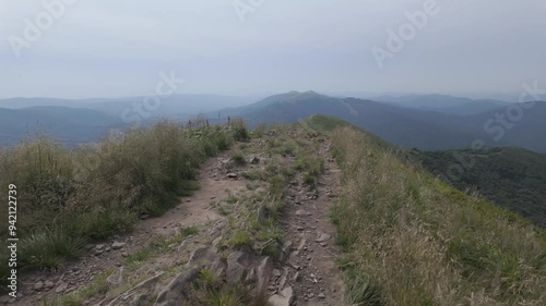 Hiking trail through 