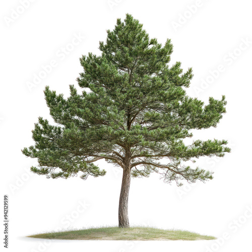 Pine tree object isolated on transparent png.