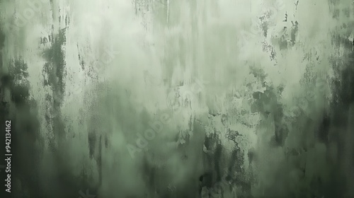 Abstract grunge light green background with old concrete wall