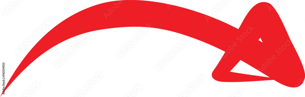 Vetor de red arrow icon on white background. flat style. arrow icon for ...