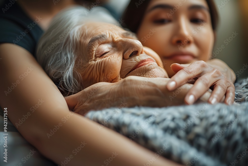 A Tender Moment of Care and Connection Between Generations A Tender Moment of Care and Connection Between Generations