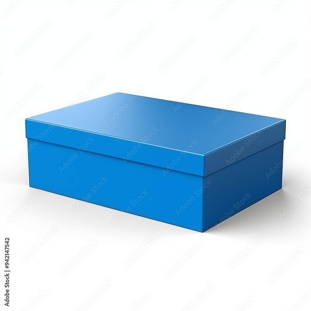 blue box isolated on white blue box isolated on white
