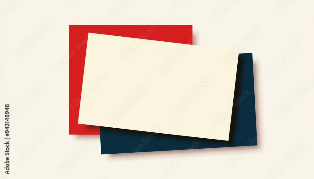 Minimalist design featuring layered red, blue, and beige geometric shapes creating a modern and abstract composition, perfect for versatile graphic use.
Minimalist design featuring layered red, blue, and beige geometric shapes creating a modern and abstract composition, perfect for versatile graphic use.