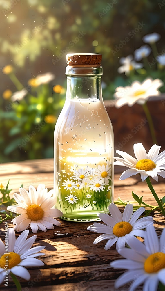 spa still life with camomile spa still life with camomile