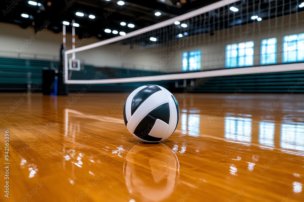 A sitting volleyball net system that’s height-adjustable, designed for use in adaptive volleyball competitions A sitting volleyball net system that’s height-adjustable, designed for use in adaptive volleyball competitions