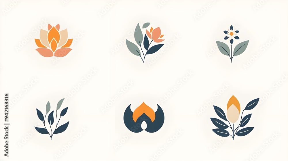 A collection of professional logo templates with customizable elements for businesses, startups, and personal branding. A collection of professional logo templates with customizable elements for businesses, startups, and personal branding.