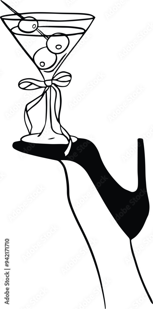 Αυτοκόλλητο Martini glass celebration icon