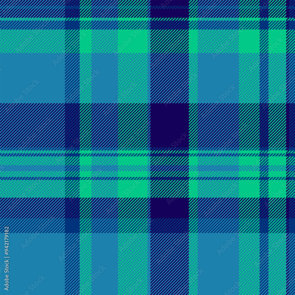 Delicate tartan texture vector, group check textile pattern. Production background seamless plaid fabric in cyan and teal colors. Delicate tartan texture vector, group check textile pattern. Production background seamless plaid fabric in cyan and teal colors.