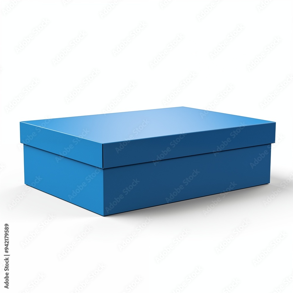blue box isolated on white blue box isolated on white