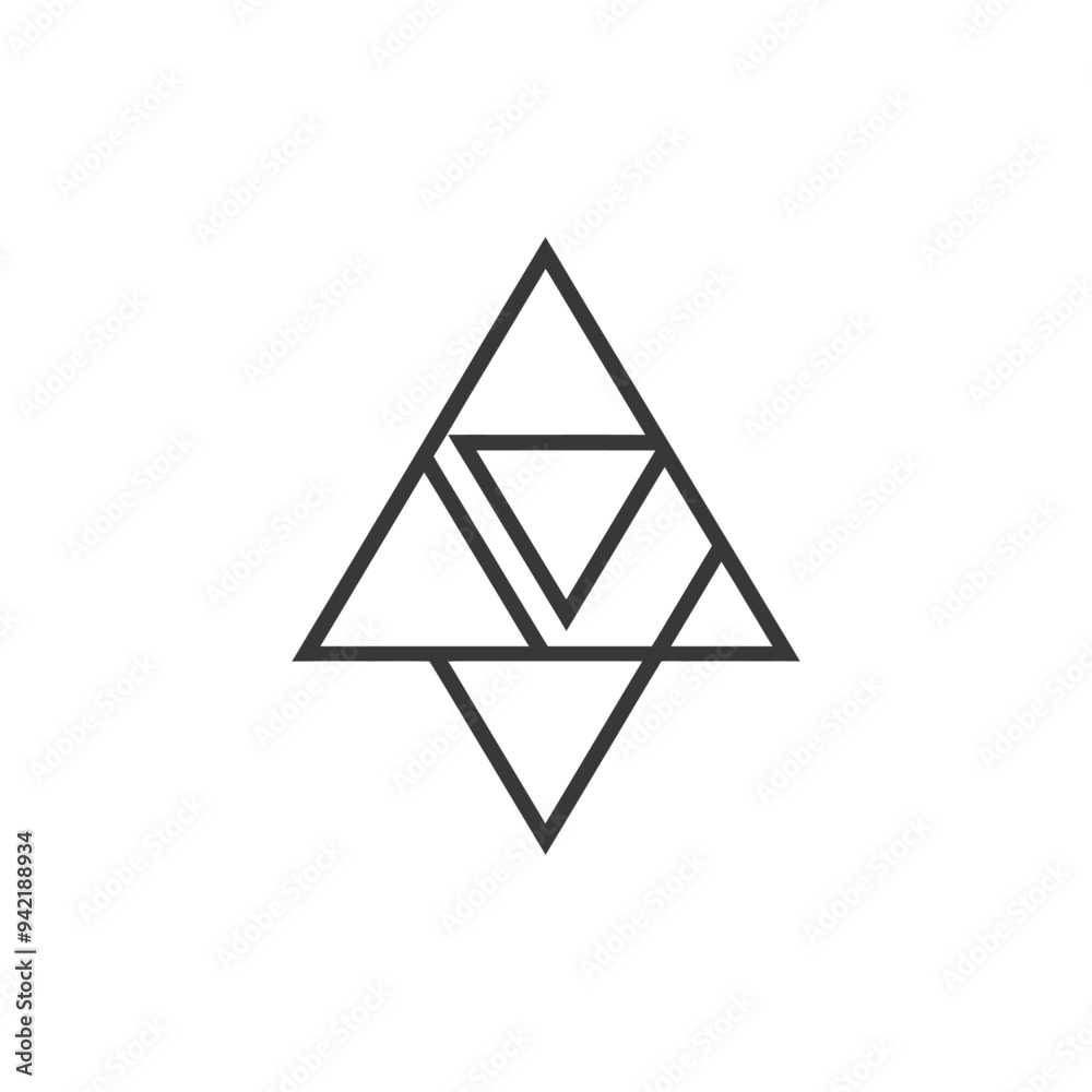Interlocking Triangles Abstract Design Interlocking Triangles Abstract Design