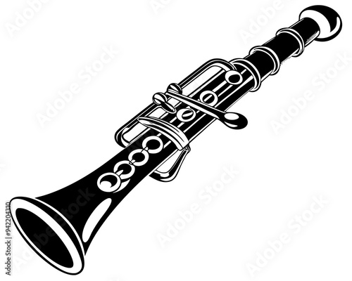 trumpet isolated on white background