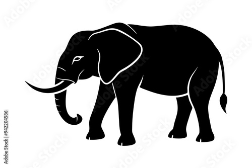 elephant vector illustration isolated on white background. PNG Transparent file type with high definition quality And vibrant color grading Available.