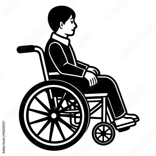 man with wheelchair