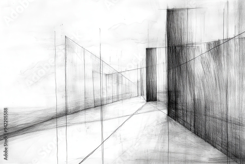 Charcoal lines, sketch art background