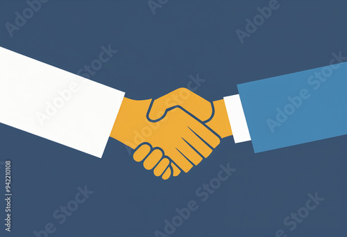 Graphic handshake 