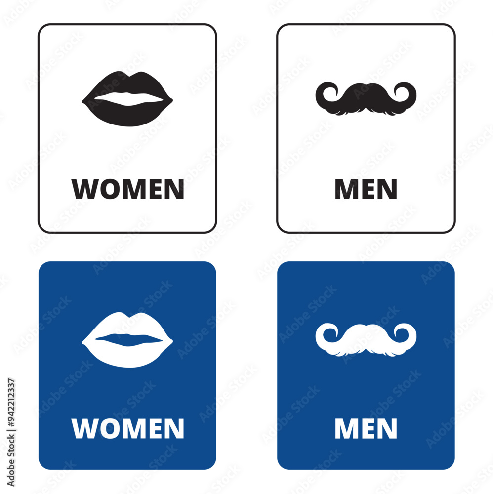 Icono de un cartel para wc con concepto de hombre y mujer. Vector
Icono de un cartel para wc con concepto de hombre y mujer. Vector