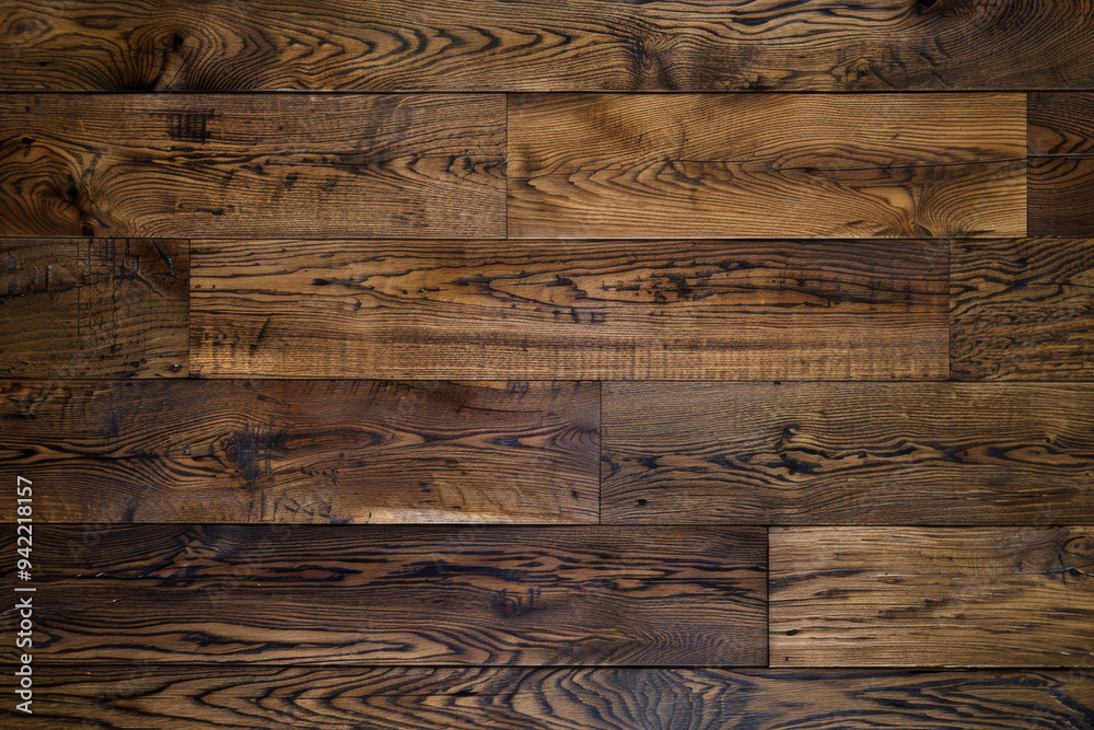 Fototapeta premium A wooden floor with a grainy texture