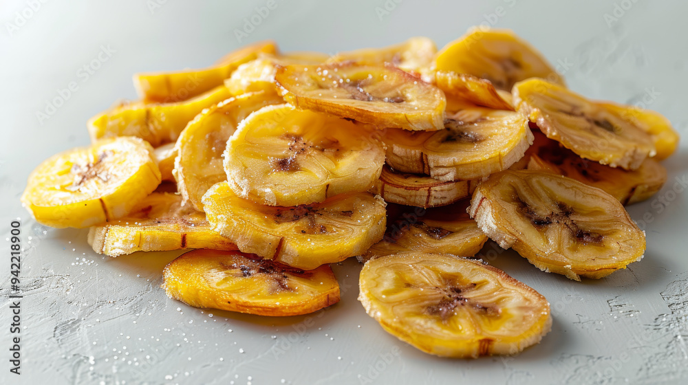A pile of bananas with a white background A pile of bananas with a white background