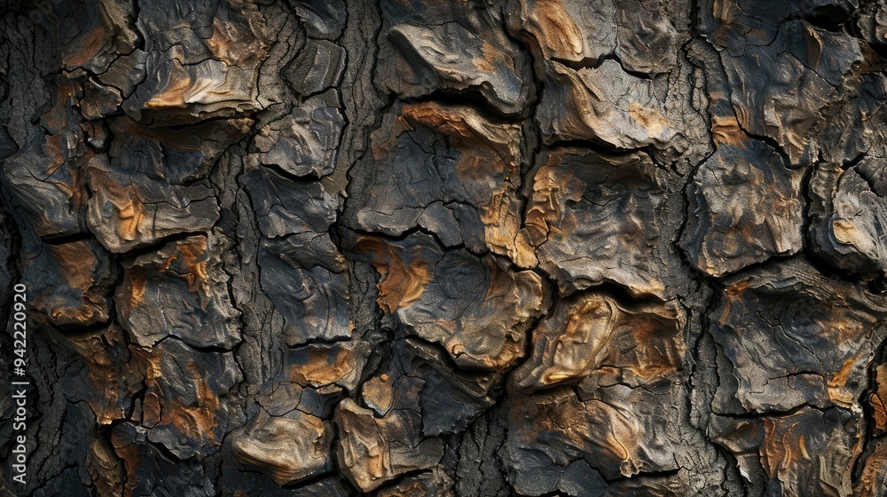 A close-up of a textured surface resembling tree bark A close-up of a textured surface resembling tree bark
