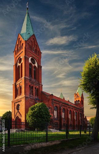 St. Michael's Church former Protestant reform church of Insterburg, 1890. Chernyakhovsk, Kaliningrad 