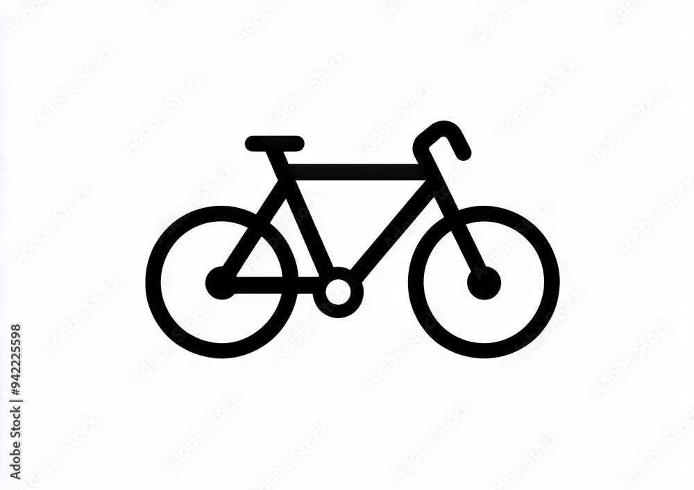 A black and white image of a bicycle A black and white image of a bicycle