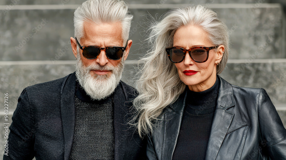 Elegance in the City Wealthy Elderly Tourists Dressed in Vibrant Fashion Stroll Through the Urban Streets Exuding Confidence Style, and a Love for Luxurious Travel Elegance in the City Wealthy Elderly Tourists Dressed in Vibrant Fashion Stroll Through the Urban Streets Exuding Confidence Style, and a Love for Luxurious Travel