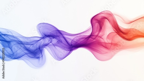 Abstract Colorful Smoke Swirls