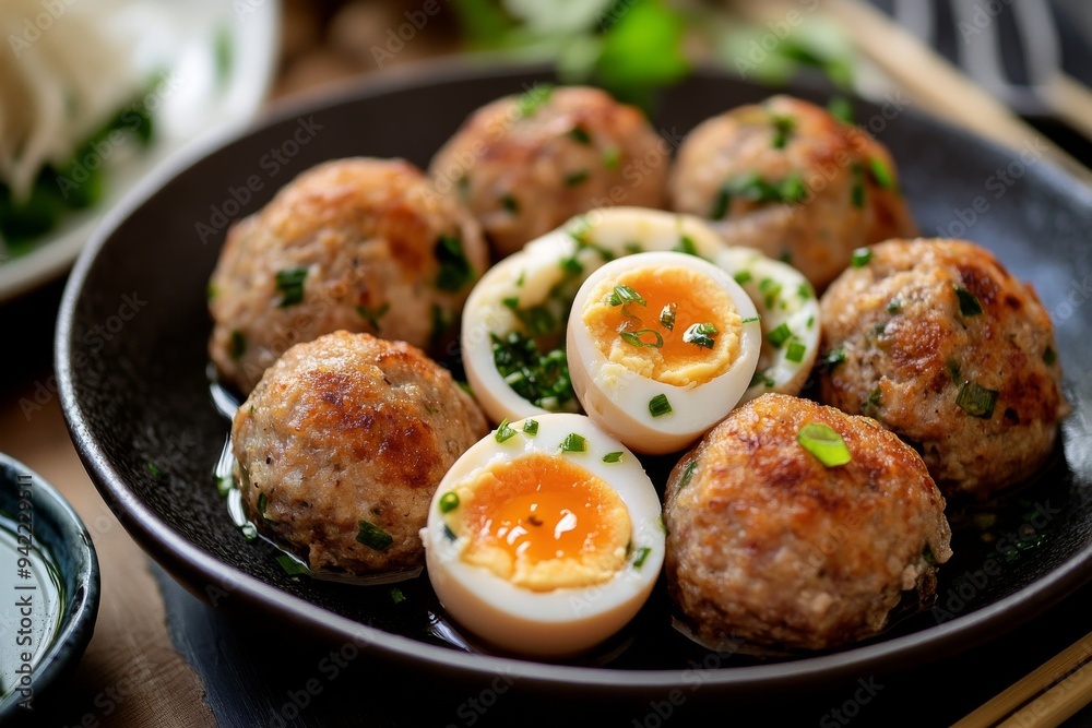 Egg Filled Meatballs, These meatballs have a hard-boiled quail egg or chicken egg inside, adding an extra layer of flavor and texture. Egg Filled Meatballs, These meatballs have a hard-boiled quail egg or chicken egg inside, adding an extra layer of flavor and texture.