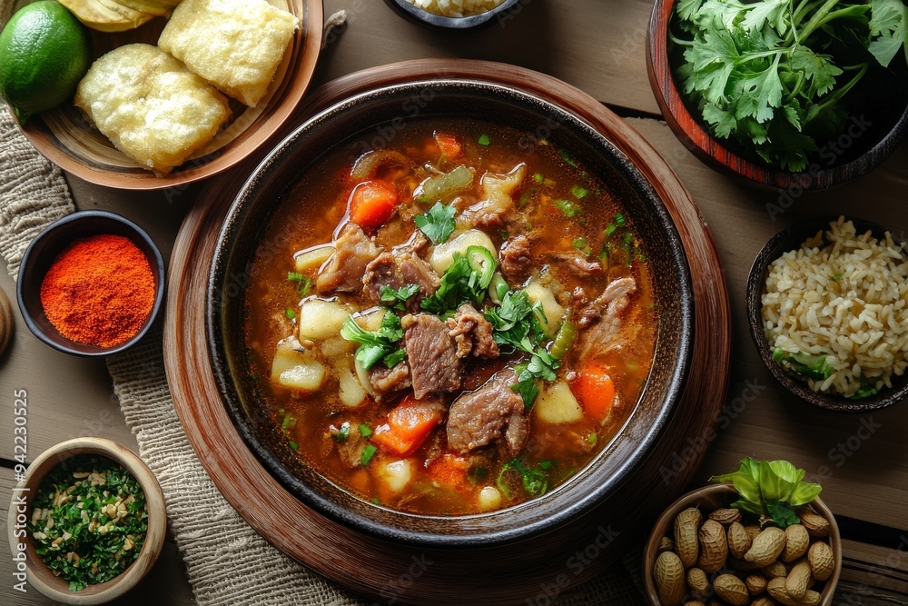 Makassar Soup, Also known as Coto Makassar, this hearty soup from South Sulawesi is made with beef or offal, cooked in a rich and spicy broth flavored with peanuts and spices. Makassar Soup, Also known as Coto Makassar, this hearty soup from South Sulawesi is made with beef or offal, cooked in a rich and spicy broth flavored with peanuts and spices.