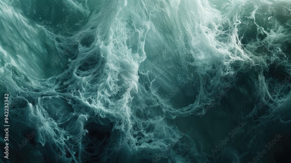 Obraz premium Ethereal shimmering textures that seem to pulsate and dance across the frame