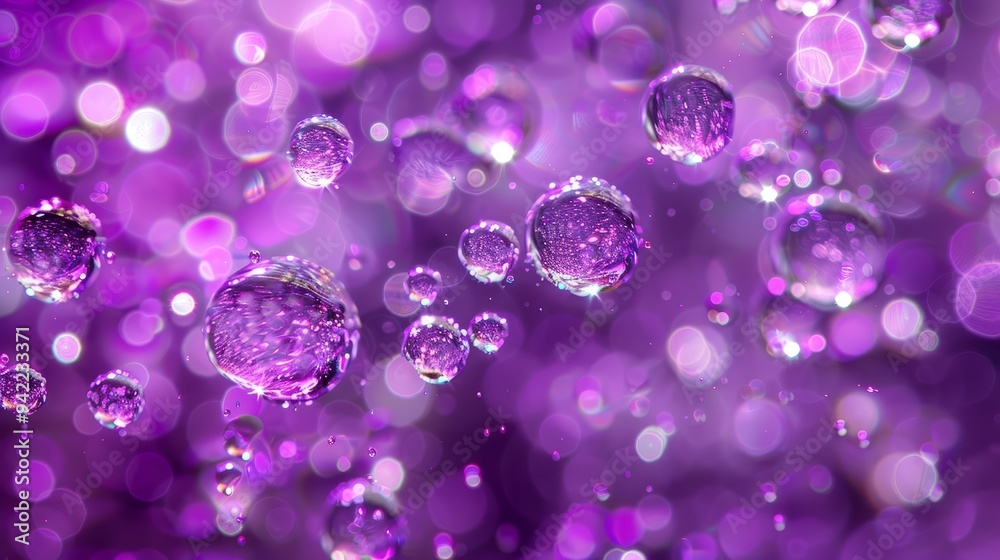 purple bubbles on liquid purple bubbles on liquid
