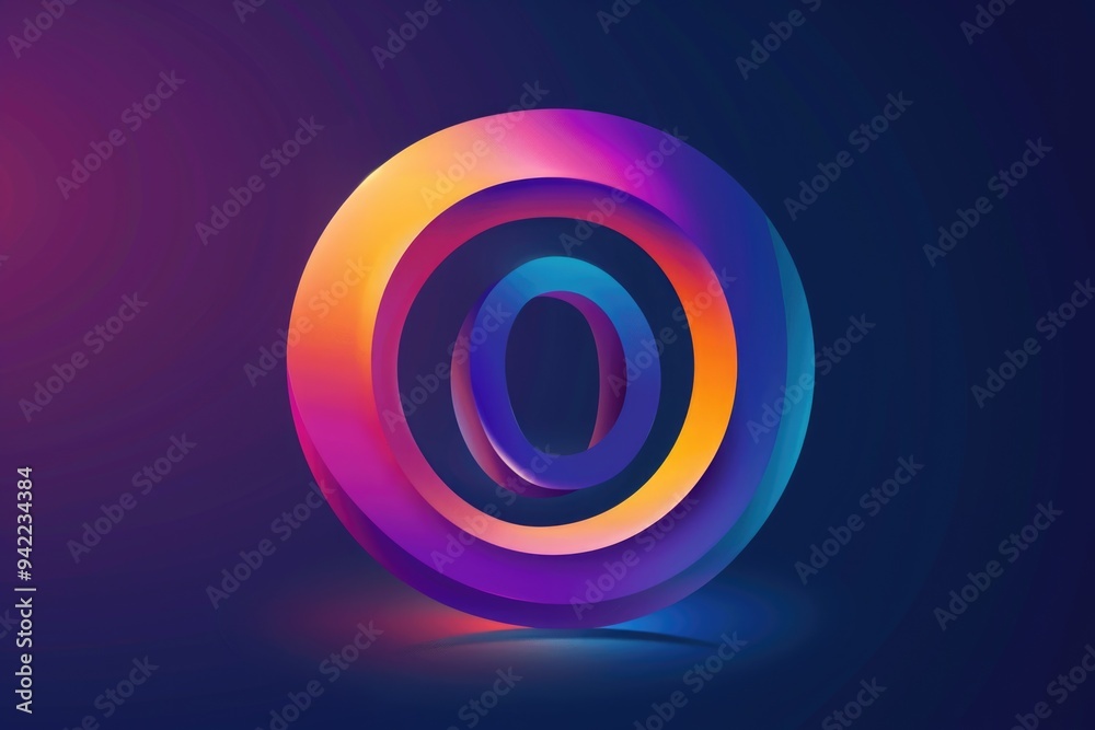 A vibrant, circular shape on a dark surface, perfect for use in abstract or futuristic designs A vibrant, circular shape on a dark surface, perfect for use in abstract or futuristic designs