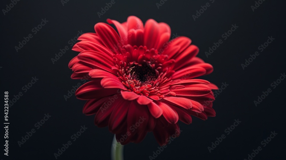 red flower in black background red flower in black background