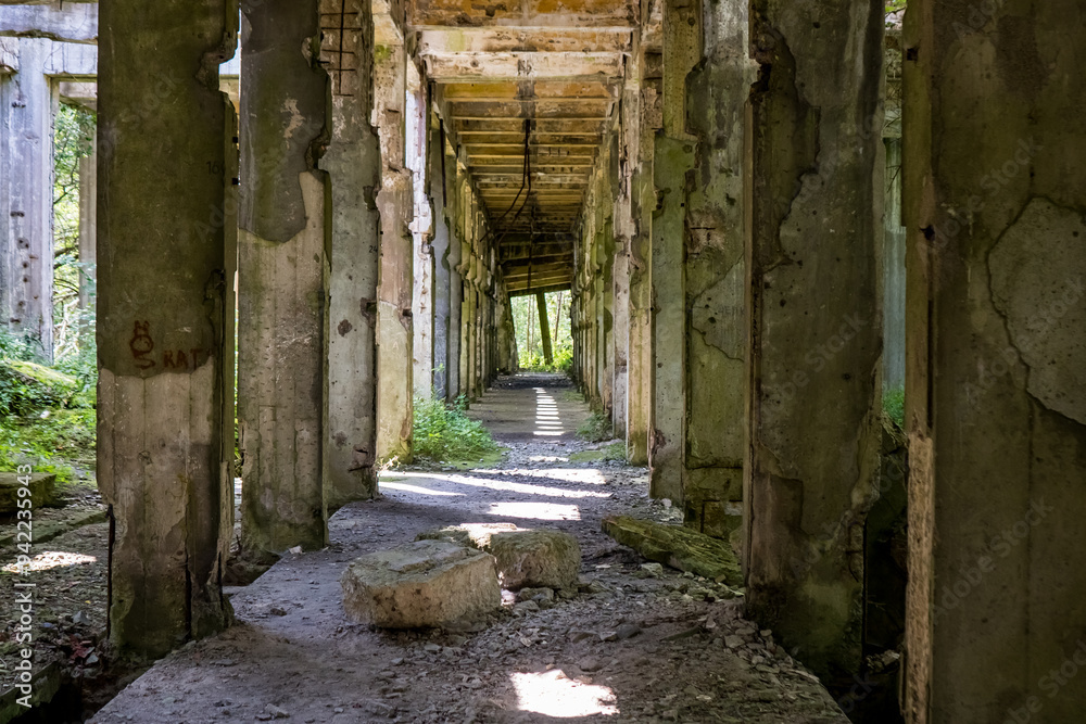 Obraz premium stara fabryka powojenna